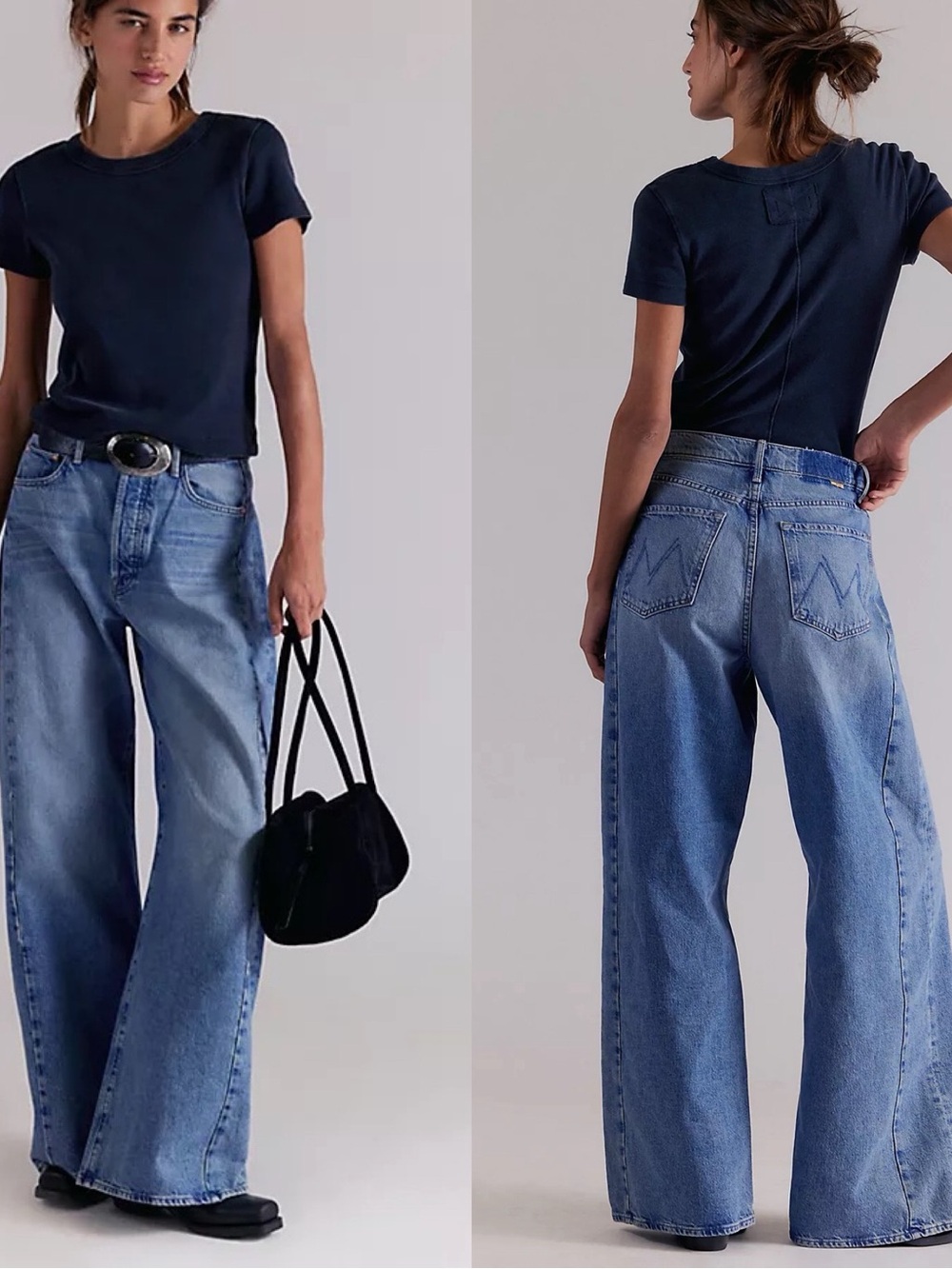 ❤️‍🔥 MOTHER The Pipe Dream Button Sneak High Rise Jeans in Leap At The Chance 30 - Picture 2 of 9